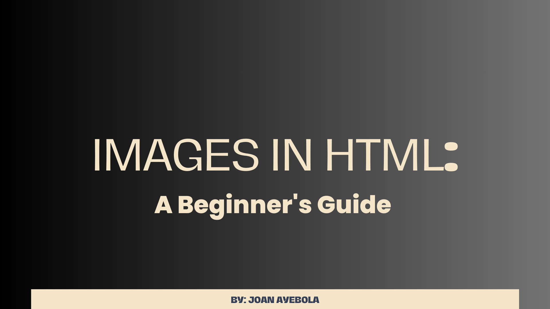 How to Work with Images in HTML – A Beginner’s Guide