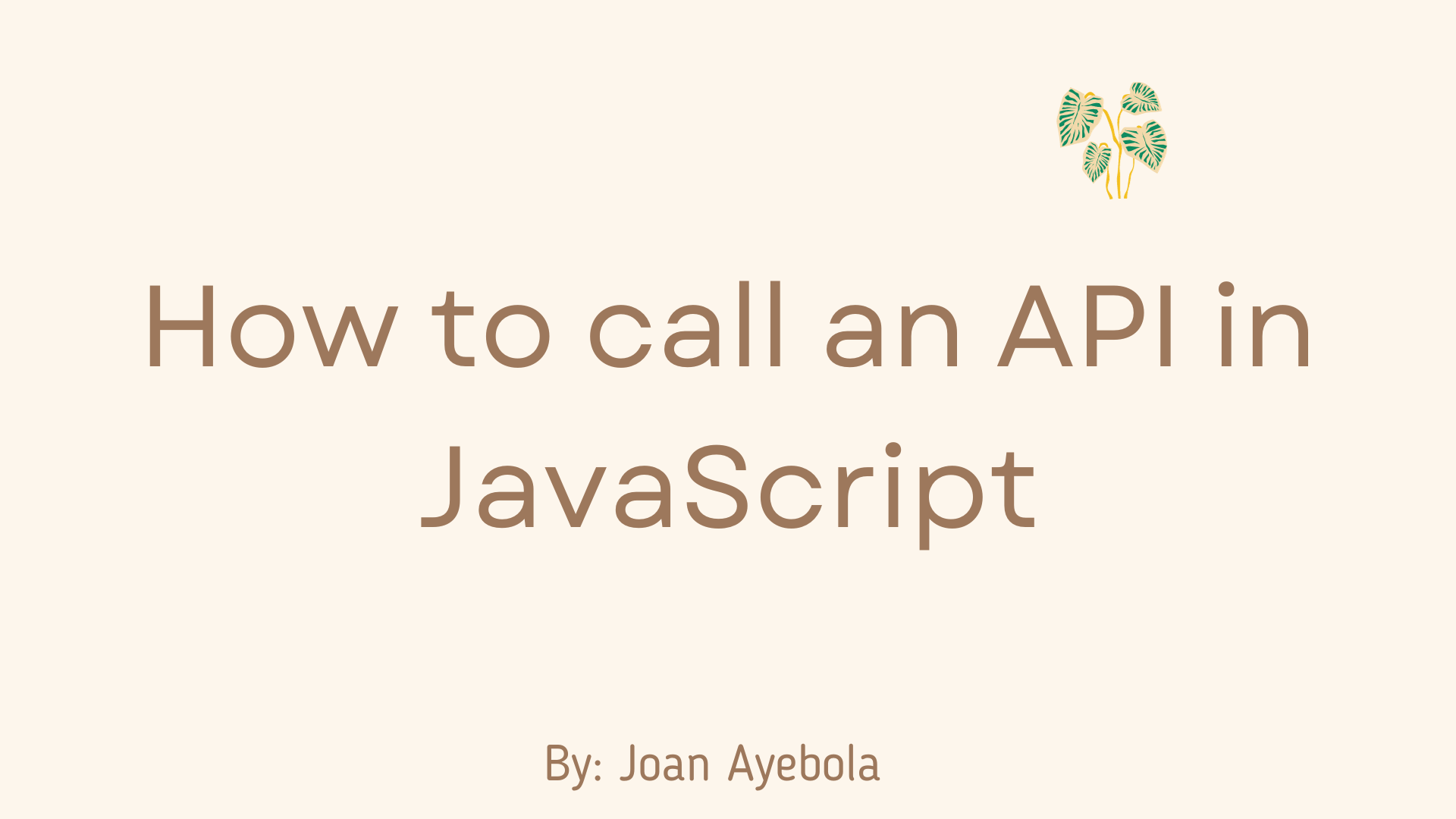 How to Call an API in JavaScript – with Examples