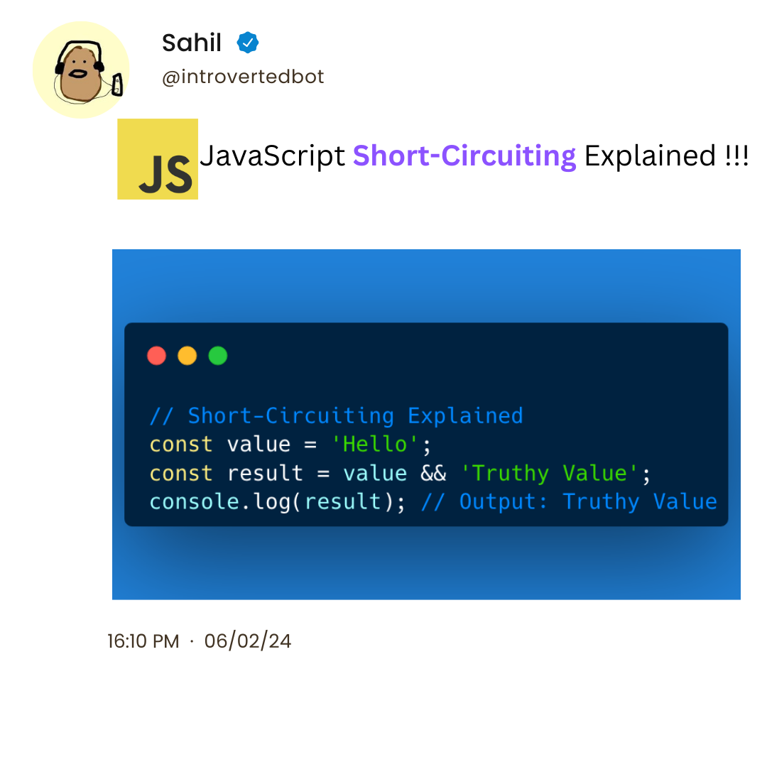 How Does Short-Circuiting Work in JavaScript?