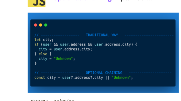 Optional Chaining in JavaScript – Explained with Examples