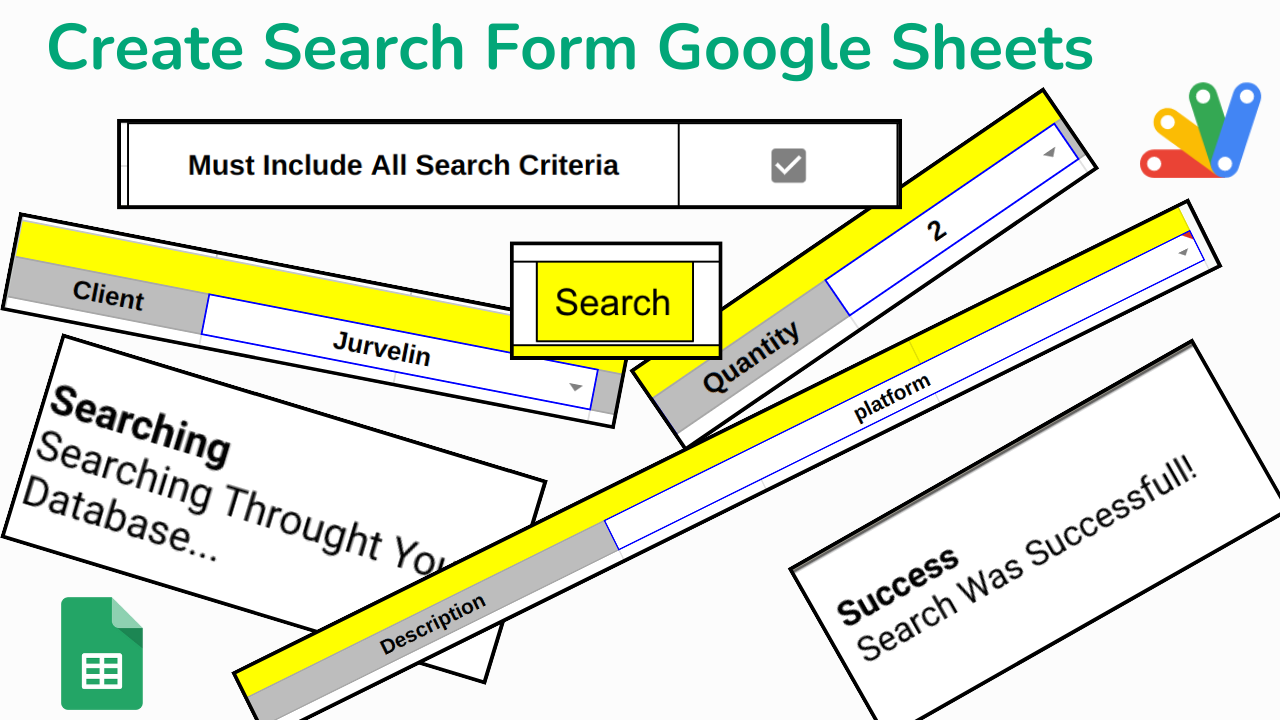 How to Create a Search Form in Google Sheets – Google Apps Script Tutorial